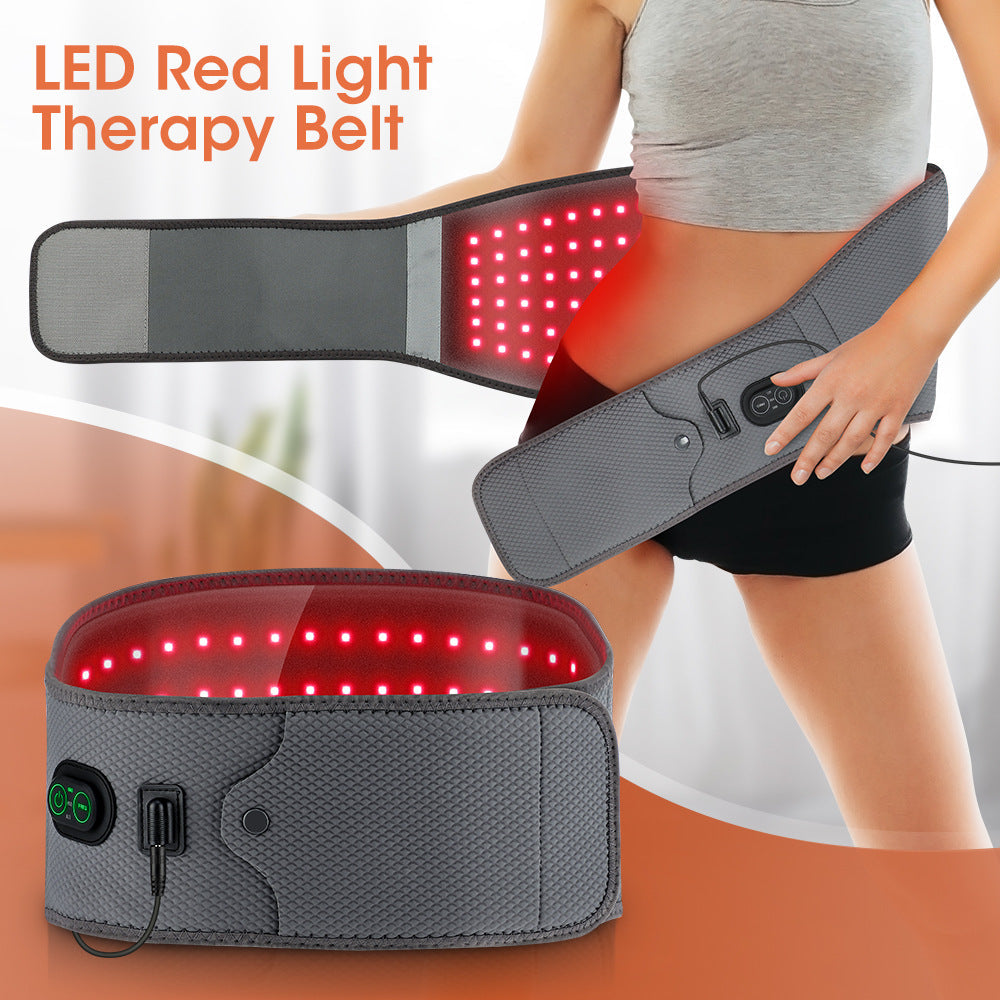 Red light therapy belt LED beads close up - PeakForm