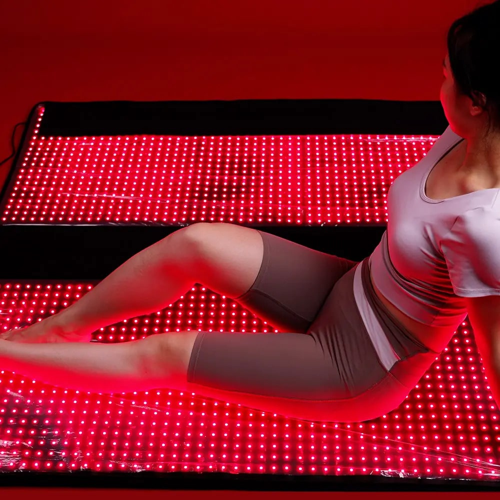 Full body red light therapy sleeping bag session - PeakForm